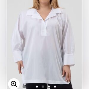 NWT Harshman White Women's Tunic Top